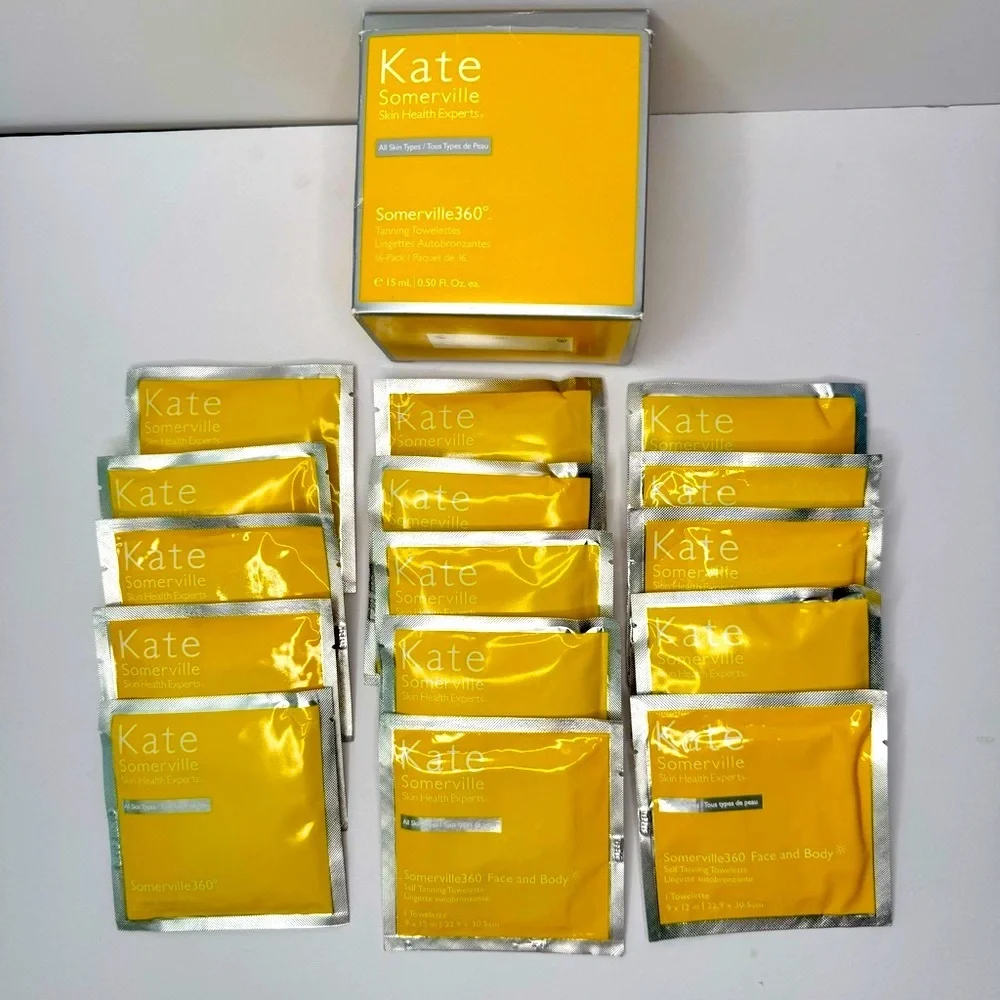 15 KATE SOMERVILLE 360 Face and Body Self Tanning Towelettes Wipes - Picture 13 of 13